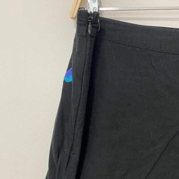 Yesterday Never Dies Black Floral Embroidery Skirt Size 12 - Picture 4 of 5